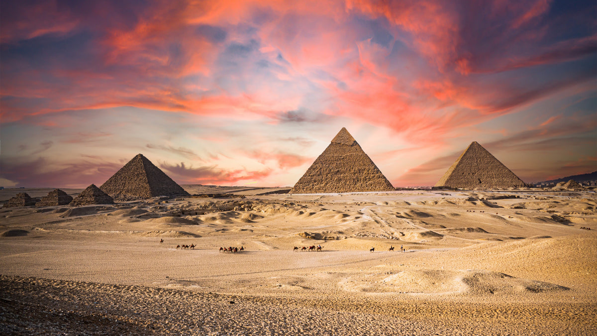 De 9 pyramidene i Giza