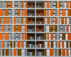 Wall mural Color Facade – fototapet med unikt motiv som skapar en inspirerande fondvägg