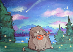 Starry Night Bear Banjo