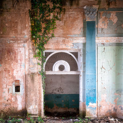 Wall mural Overgrown Entrance – fototapet med unikt motiv som skapar en inspirerande fondvägg