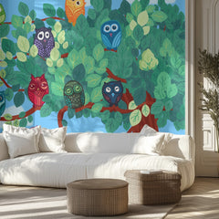 Colorful Owls Tree