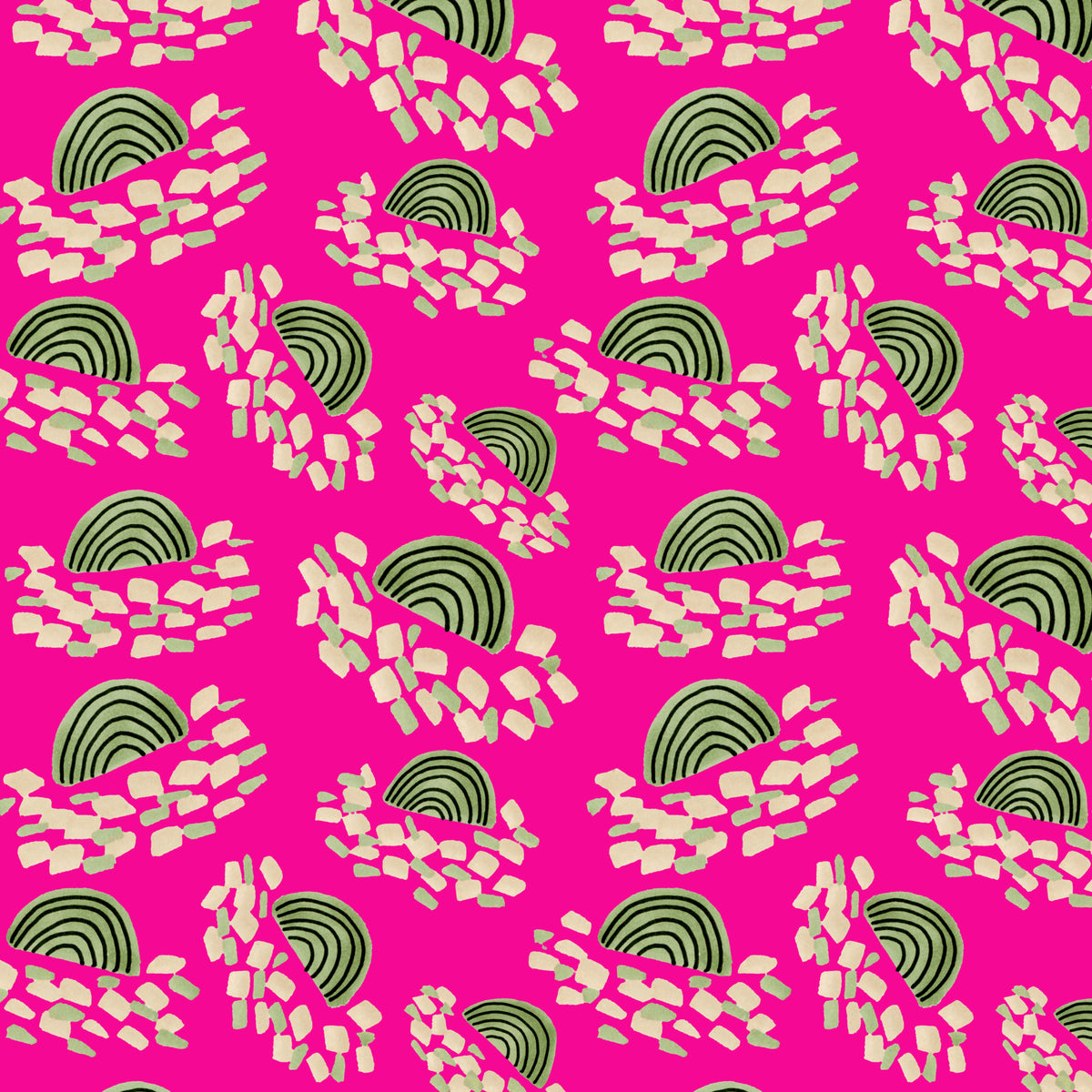 Konfetti regnbuer grønn på rosa