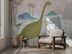 Cute Pastel Dinosaurs
