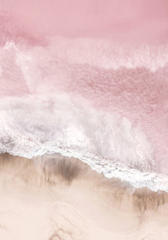 Wall mural Pink Sea – fototapet med unikt motiv som skapar en inspirerande fondvägg