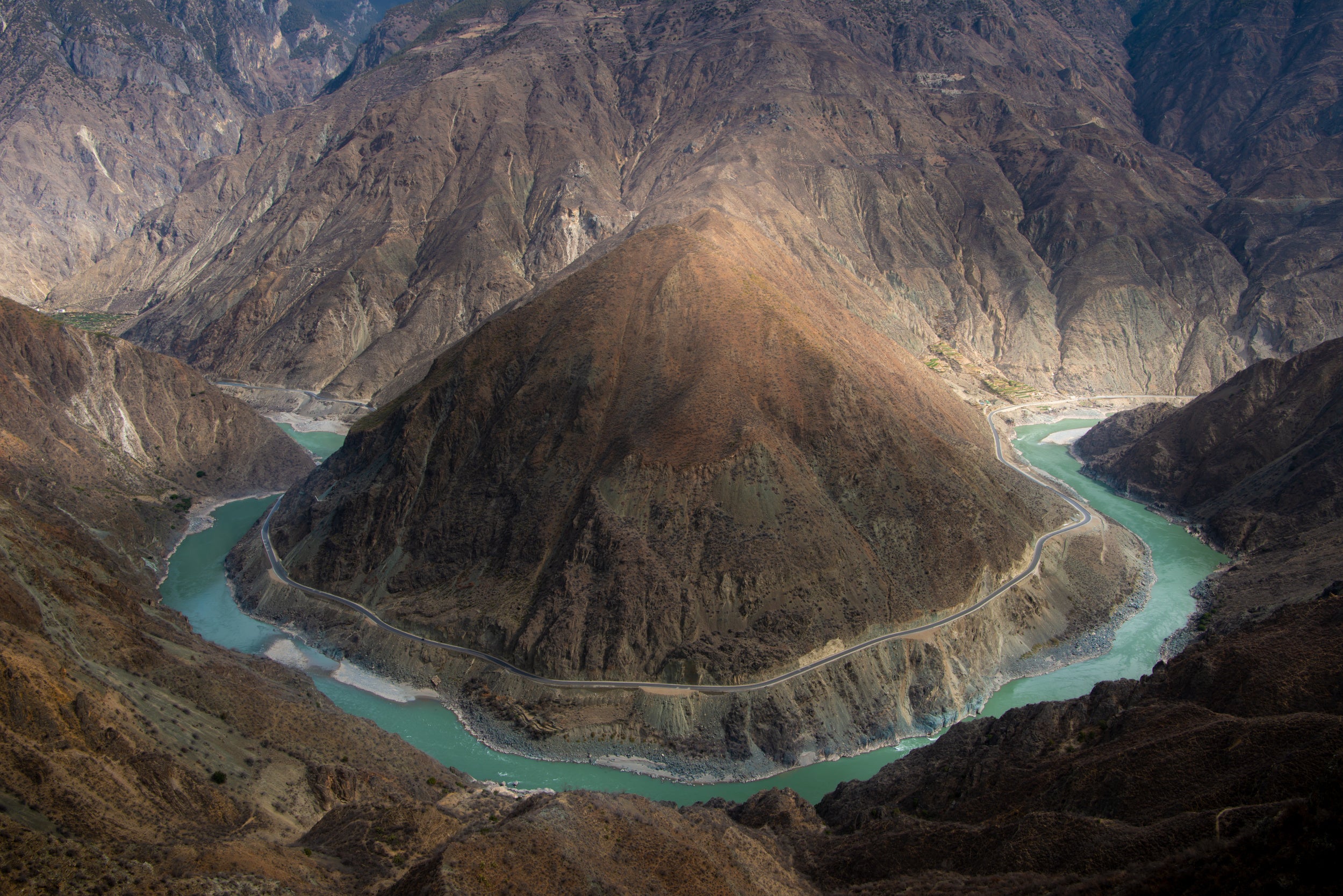 The first bay of Jinsha River