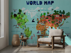 World map for kids