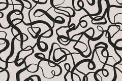 Wall mural Wriggled Lines Square – fototapet med unikt motiv som skapar en inspirerande fondvägg