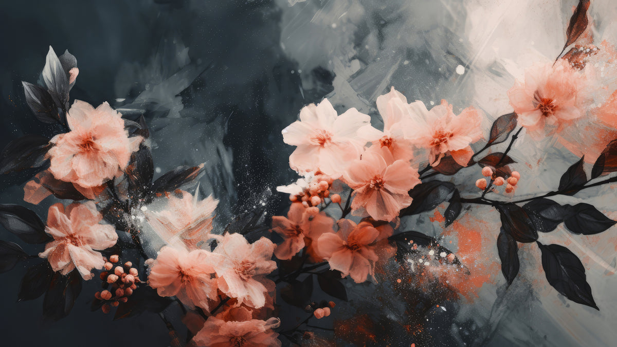 Korall-svevende blomster