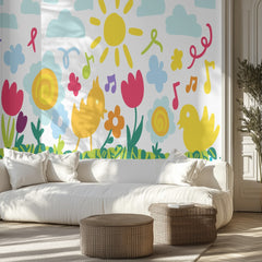 Flowers Birds Banners