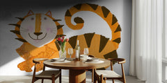 Friendly Cartoon Tiger