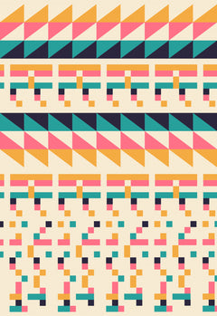 Wall mural Pattern Nº1 – fototapet med unikt motiv som skapar en inspirerande fondvägg