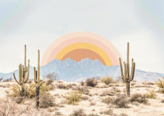 Wall mural Arizona Sunrise – fototapet med unikt motiv som skapar en inspirerande fondvägg