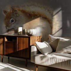Snowy Red Squirrel