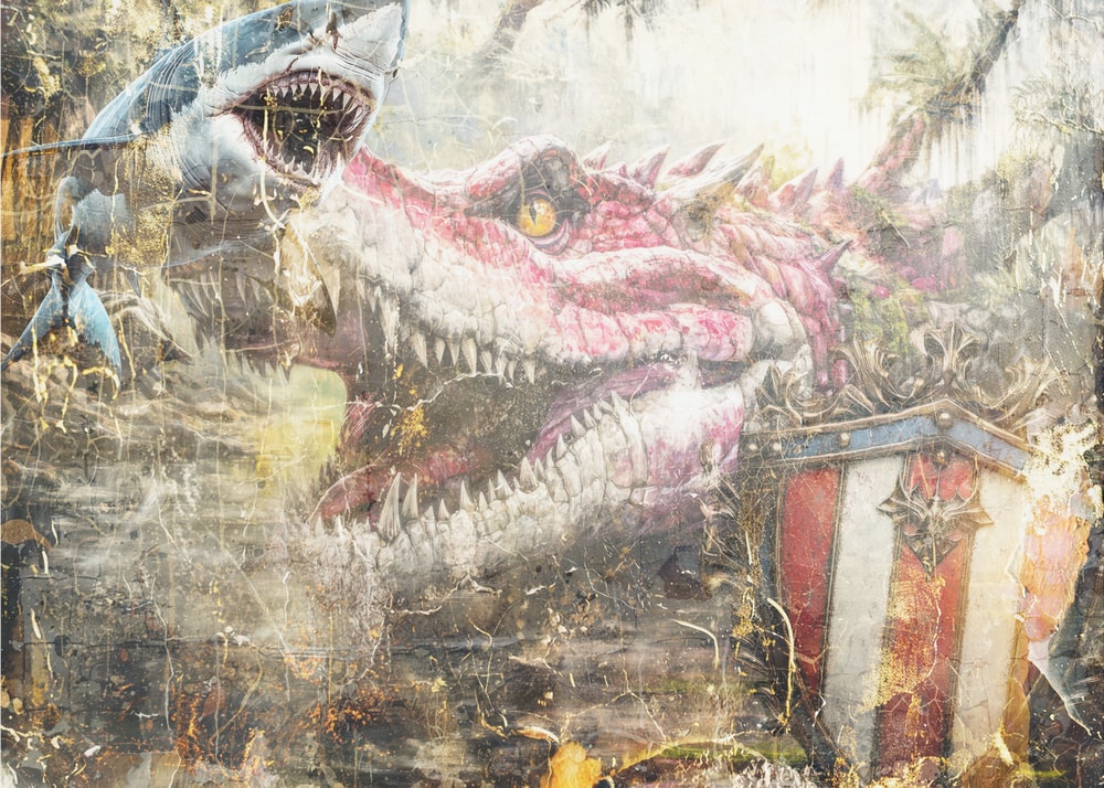 Epic Dragon Shark Battle