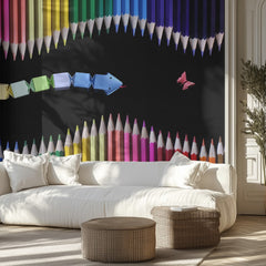 Origami Rainbow Pencils