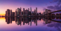 Wall mural sunset reflections – fototapet med unikt motiv som skapar en inspirerande fondvägg