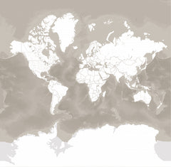 Wall mural Orien world map – fototapet med unikt motiv som skapar en inspirerande fondvägg
