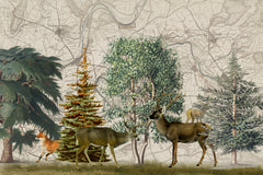 Wall mural Nordic Woods No1 – fototapet med unikt motiv som skapar en inspirerande fondvägg