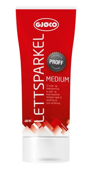 Gjøco Proff Lättspackel Medium flera storlekar