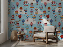 Whimsical Balloon Flight