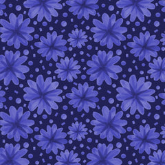 Wall mural Floral Botanicals Navy On Blue – fototapet med unikt motiv som skapar en inspirerande fondvägg