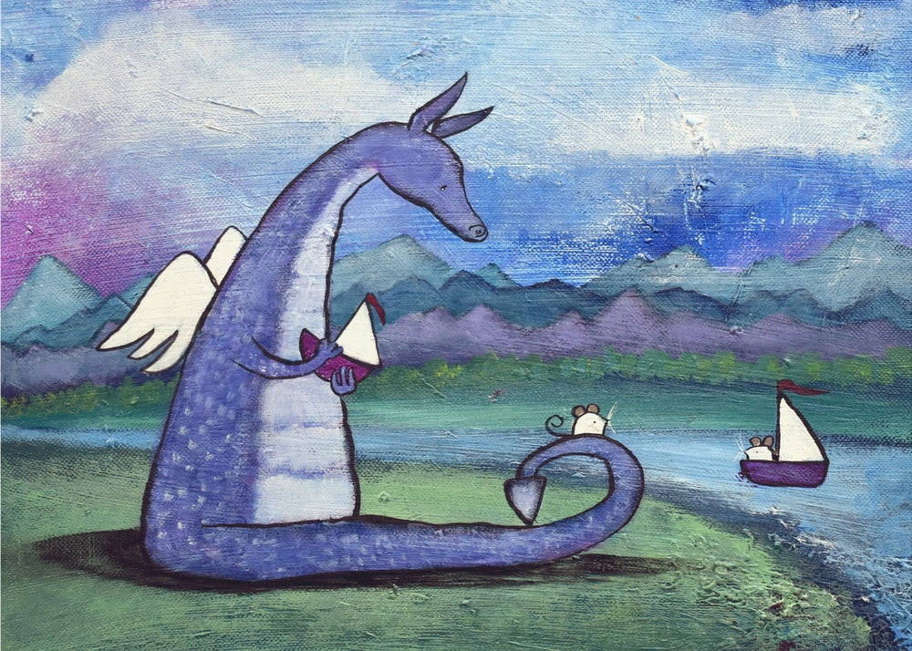 Whimsical Dragon And Friends