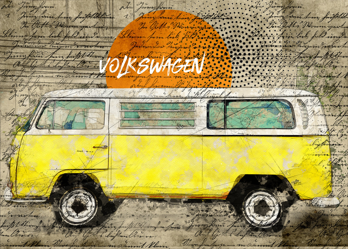 Volkswagen VW Combi gul