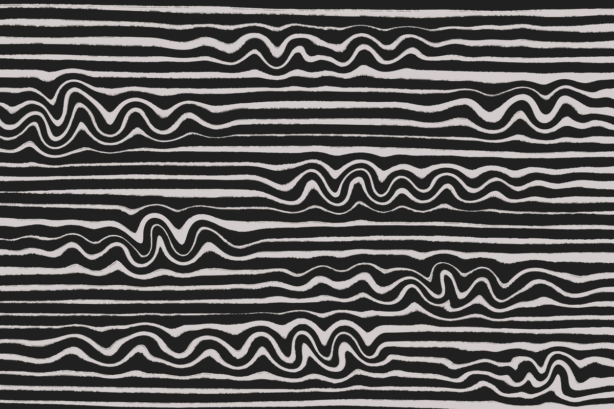 Wavey Stripes Square