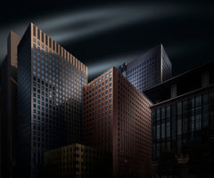 Wall mural Folding Tokyo – fototapet med unikt motiv som skapar en inspirerande fondvägg