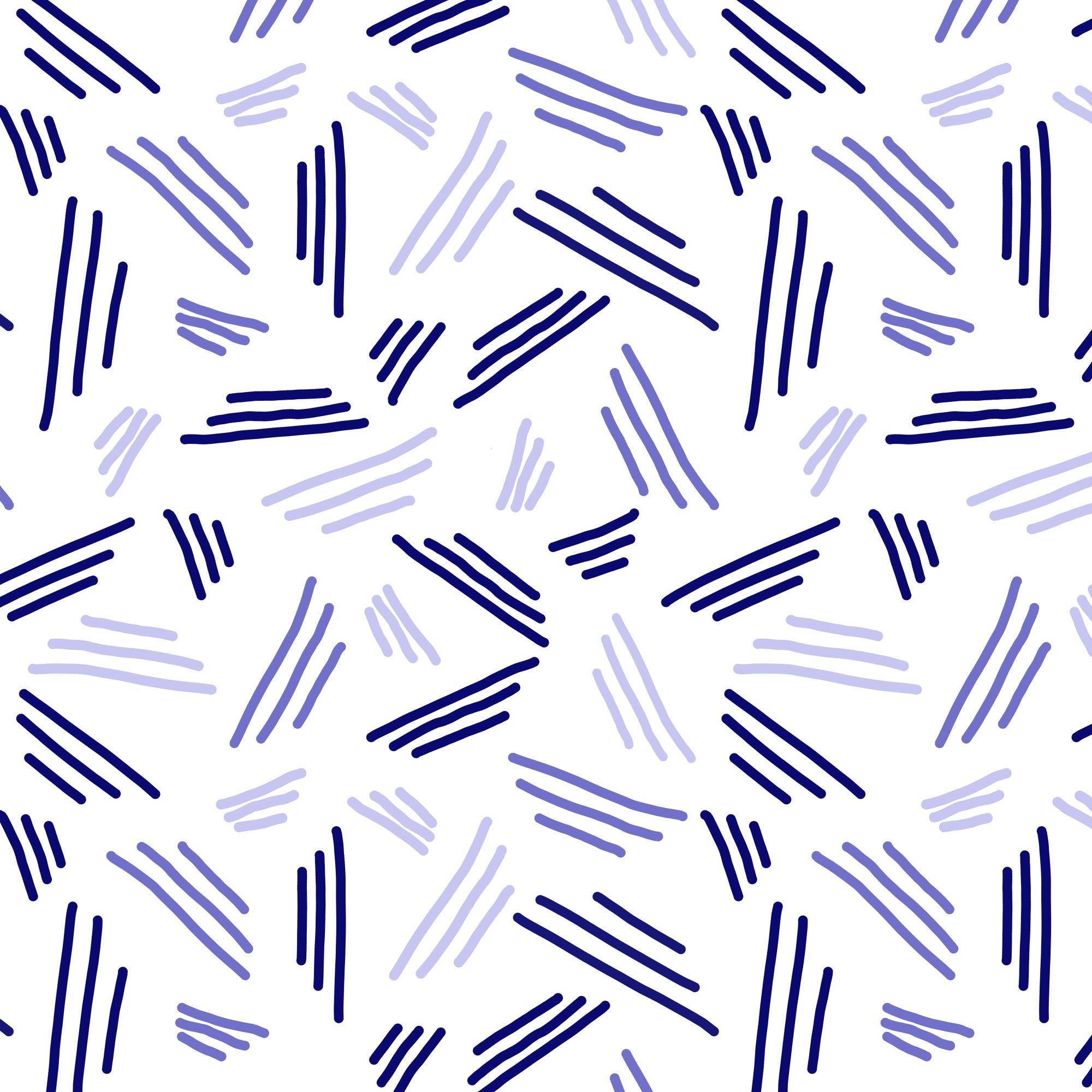 Falling Triple Lines Navy Blue