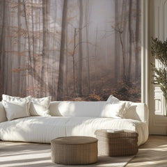 Misty Autumn Forest