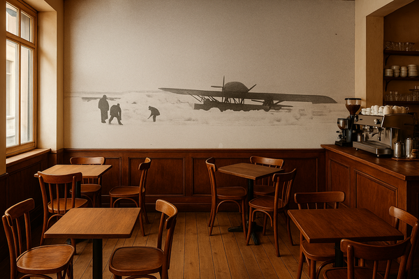 Aircraft in snow – Historisk flygfotografi från förra seklet bild 2