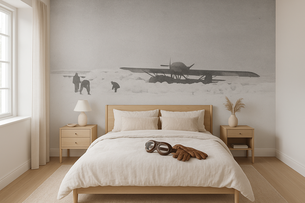 Aircraft in snow – Historisk flygfotografi från förra seklet bild 3