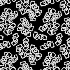 Wall mural Floral Chains Gray On Black – fototapet med unikt motiv som skapar en inspirerande fondvägg