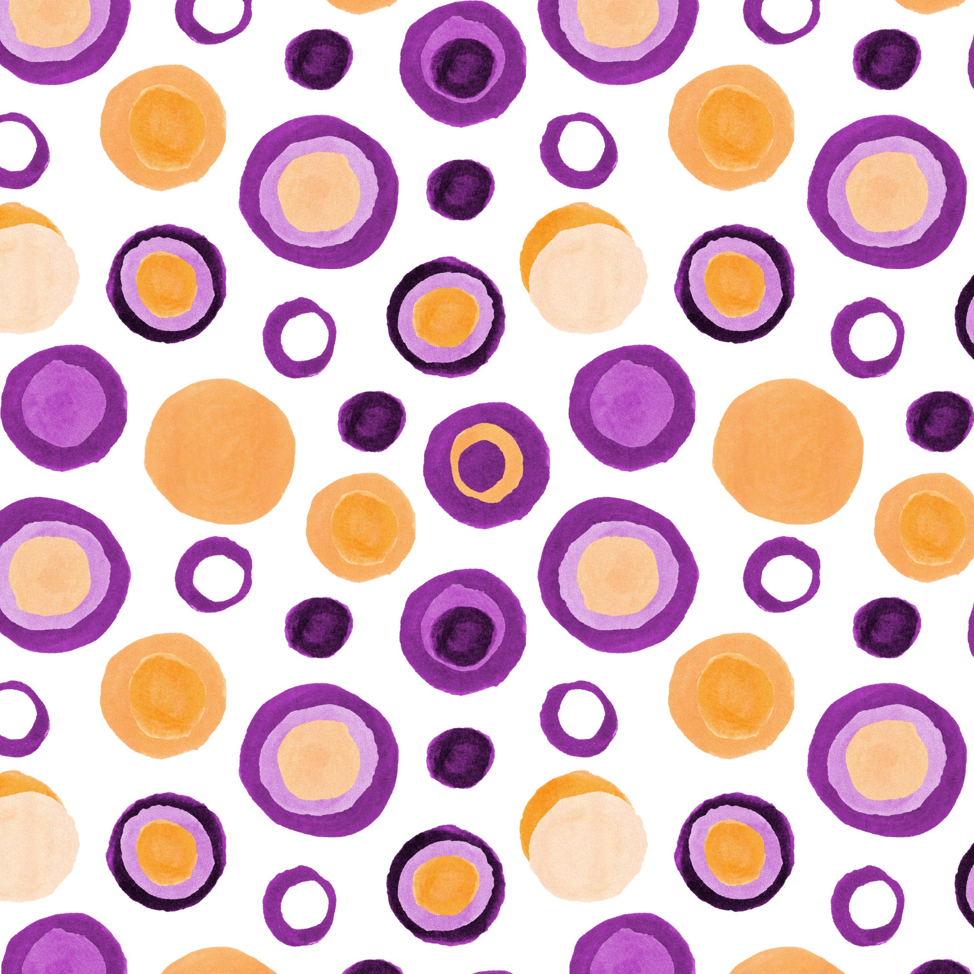 Circles Retro Tan Purple