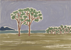 Serene Field Trees