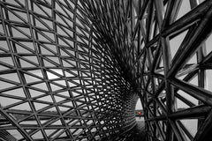 Wall mural Steel structure building 6 – fototapet med unikt motiv som skapar en inspirerande fondvägg
