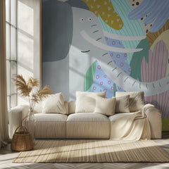 Elephant And Lion Friends