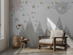 Whimsical Starry Mountains