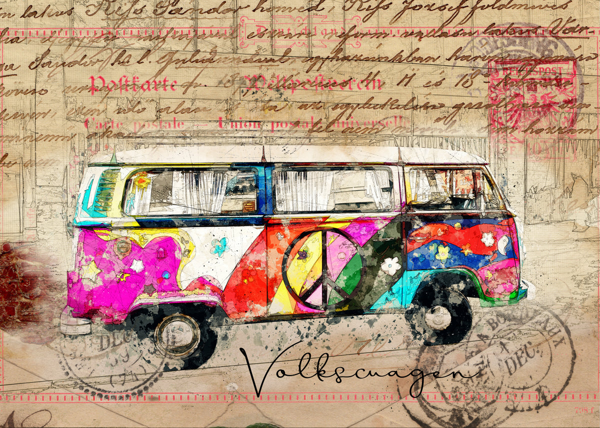 vw combi kunst