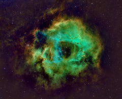 Wall mural Rosette Nebula Hubble Plate – fototapet med unikt motiv som skapar en inspirerande fondvägg