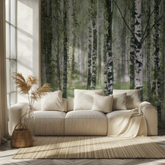 Peaceful Birch Forest