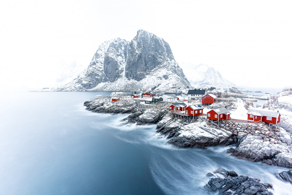 Hamnøy om vinteren