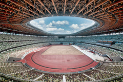 Wall mural Tokyo 22 Olympic Stadium – fototapet med unikt motiv som skapar en inspirerande fondvägg