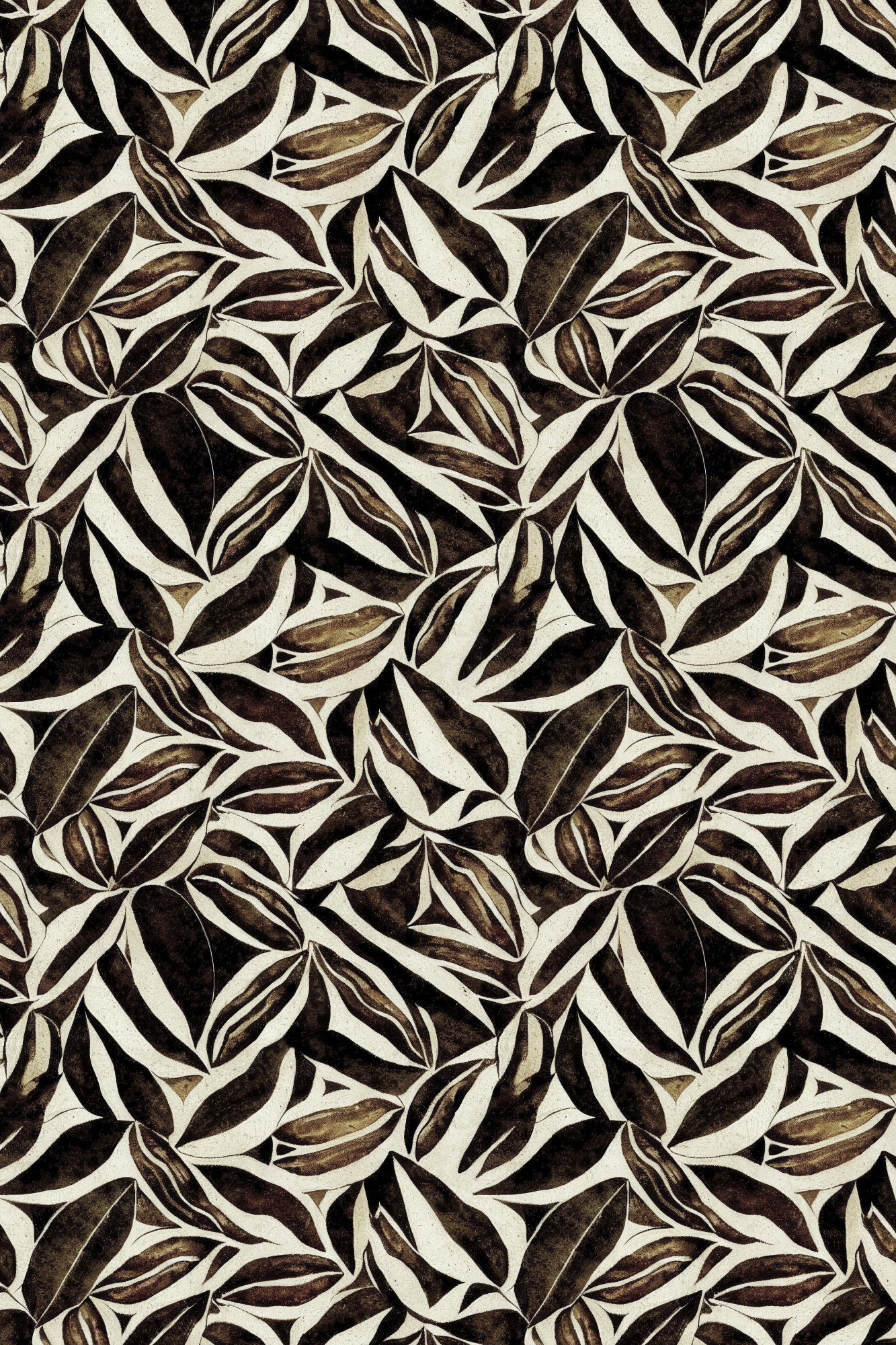 Brown Leafs Pattern