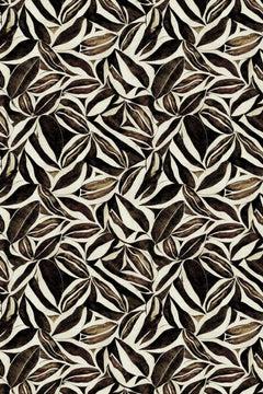 Wall mural Brown Leafs Pattern – fototapet med unikt motiv som skapar en inspirerande fondvägg