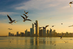 Wall mural Good Morning Abu Dhabi – fototapet med unikt motiv som skapar en inspirerande fondvägg