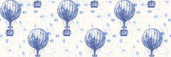 Wall mural Hla13 Hot Air Ballooons Cobalt – fototapet med unikt motiv som skapar en inspirerande fondvägg