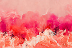 Wall mural Pink Wave – fototapet med unikt motiv som skapar en inspirerande fondvägg
