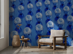 Vibrant Blue Disco Balls